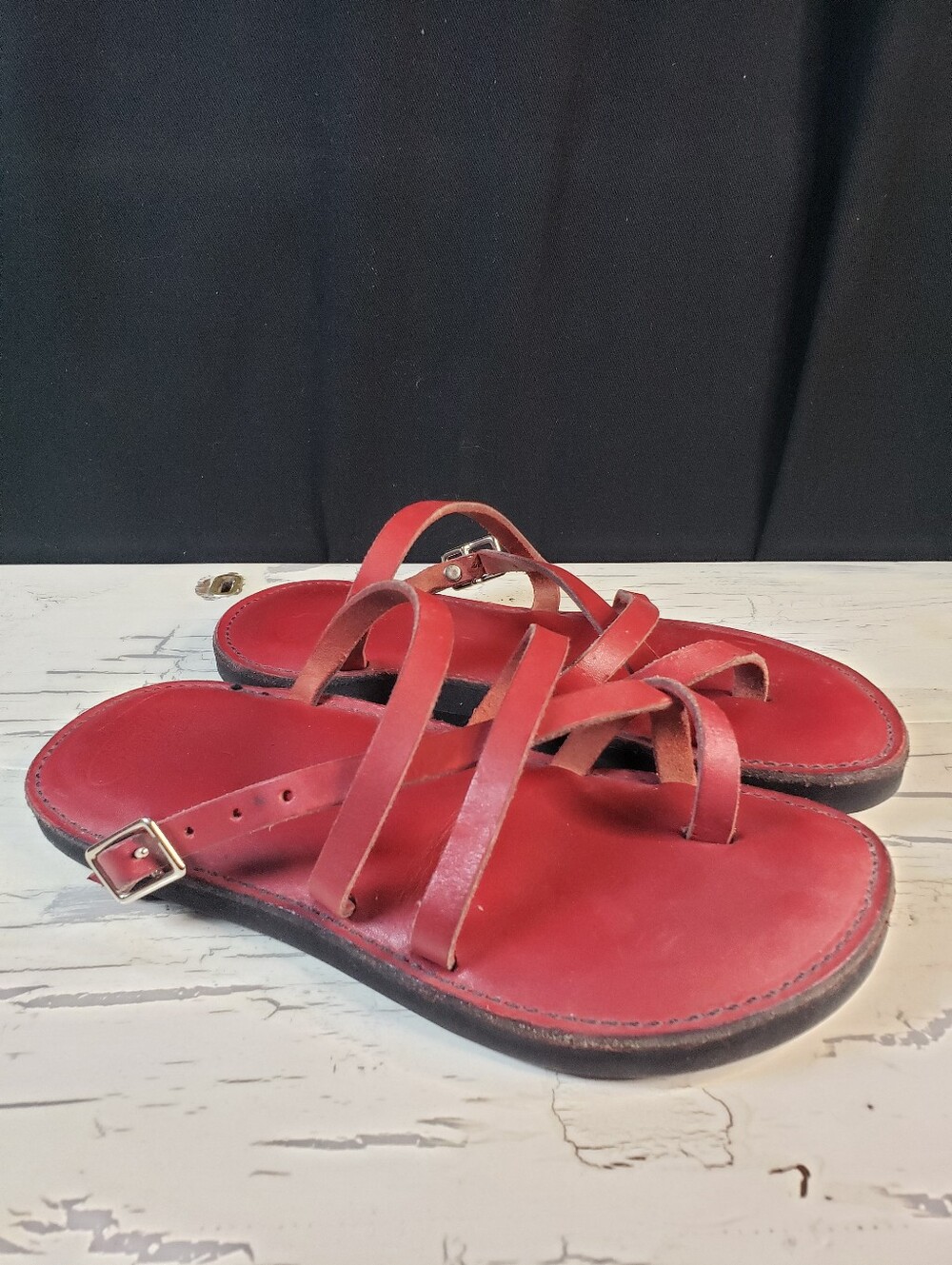 Piper Sandals 'The Slip On' in Red - Men's 7-7.5 or Women's 8-8.5